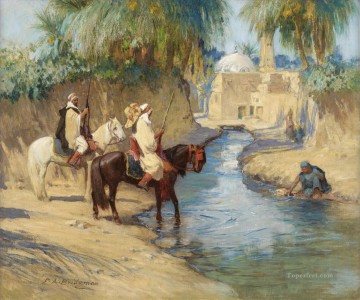 EL REGRESO DE LA CAZA Frederick Arthur Bridgman Arab Pinturas al óleo